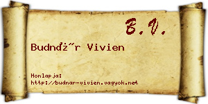 Budnár Vivien névjegykártya