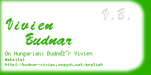vivien budnar business card